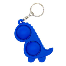Load image into Gallery viewer, B-THERE Pop it Fidget Toy, Dinosaur Sensory Push Bubble Keychain (Red)
