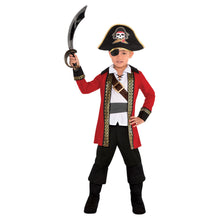 Load image into Gallery viewer, Captain Pirate Child Costume - Small 4-6, 1 Pc
