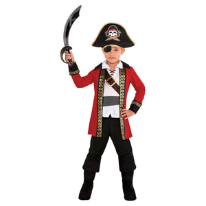 Captain Pirate Child Costume - Small 4-6, 1 Pc