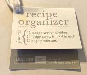 The Gift Wrap Company PepperPot Recipe Organizer, Vintage Mixer