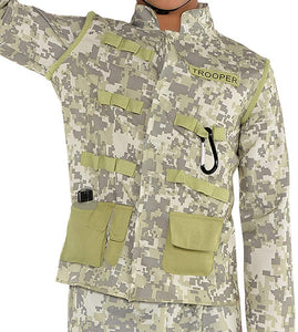 amscan Boys Combat Soldier Costume - Small (4-6), Multicolor