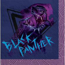 Load image into Gallery viewer, B-THERE Party Supplies Bundle Black Panther Wakanda Forever Party Pack Seats 16 - Napkins, Plates and Cups - Childrens Party Supplies
