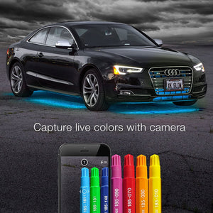 Xkchrome Bluetooth iOS Android Smartphone App Control Car LED Undercar + Interior + Wheel Accent Light Kit Millions of Colors Patterns Dual Zone Music Sync Smart Brake Feature for Honda Nissan Hyundai Toyota Lexus Infiniti Acura Chevy Ford Dodge Audi...