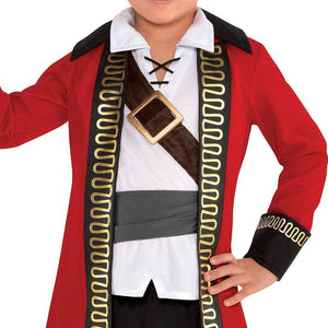 amscan 8400018 Boys Pirate Captain Costume - Toddler (3-4) 1 Set, Multicolor, One Size