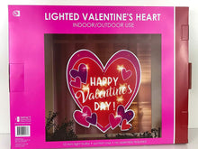 Load image into Gallery viewer, Lighted Valentine&#39;s Heart Window Decoration
