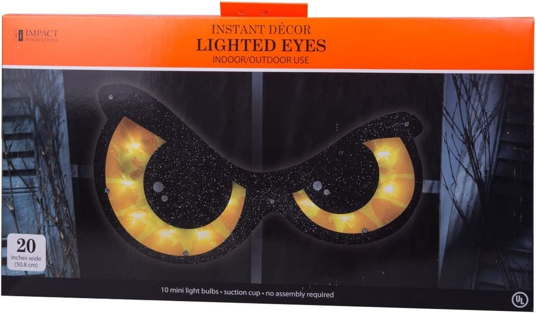 Impact Innovations Goognice Halloween Lighted Eyes Window Decoration