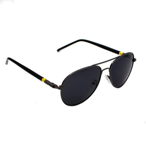 B-THERE Metal Frame Oversized Spring Leg Alloy Men's Aviator Sunglasses Polarized Brand Design Male Sun Glasses