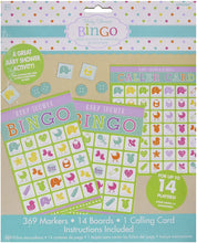 Load image into Gallery viewer, Amscan Games, Baby Shower Value Bingo, Multicolor, Multi Sizes Party Supplies
