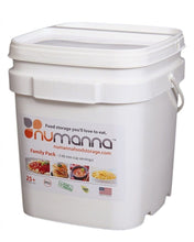 Load image into Gallery viewer, NuManna INT-NMFP 144 Meals, Emergency Survival Food Storage Kit, Separate Rations, in a Bucket, 25 Plus Year Shelf Life, GMO-Free
