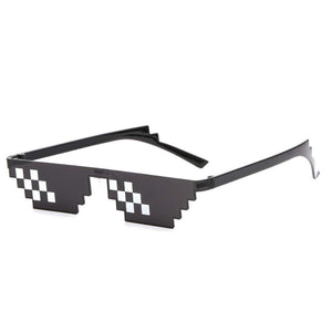 B-KIDS Thug Life Glasses 8-Bit Sunglasses for Men and Women Meme Costume
