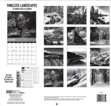 Load image into Gallery viewer, 2023 Timeless Landscapes Full Size Wall Calendar for Planning, Scheduling, and Organizing
