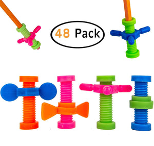 B-KIDS Pencil Fidget Toy Spinner Bulk (48 Pack)