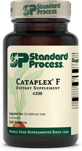 Standard Process Cataplex F - Whole Food Supplement, Thyroid Support, Metabolism, Skin Health, and Hair Health with Vitamin B6, Iodine, Flaxseed Oil - 360 Tablets