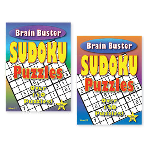 2 Pack Sudoku Puzzle Books