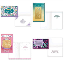 Load image into Gallery viewer, B-THERE Bundle of 8 Handmade Mother&#39;s Day Cards - Large Beautifully Embellished W/ Tip-ons, Foil &amp; Glitter
