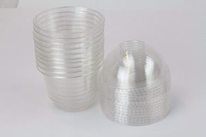 Reusable & Disposable Parfait Snack Container Plastic Parfait Cups with Lids (8oz)