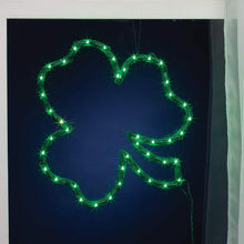 Load image into Gallery viewer, Impact Innovations Lighted Window Decoration, Green Shamrock
