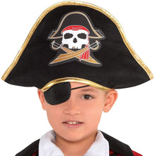 Load image into Gallery viewer, amscan 8400018 Boys Pirate Captain Costume - Toddler (3-4) 1 Set, Multicolor, One Size
