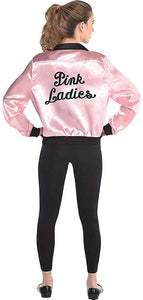 Suit Yourself Pink Ladies Jacket for Women, Grease, Features Glitter Pink Ladies Logo
