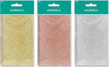 Load image into Gallery viewer, B-THERE Bundle of Solid Glitter Pocket Journal Set - 6 Notebooks Total! 3 Different Designs - 3.5&quot; x 5.5&quot; Pocket Notebooks Stationery
