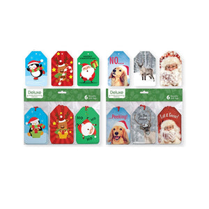 12 Count Lenticular/Holographic Christmas Gifting Tags, Holiday Gift Labels Gifting Supplies