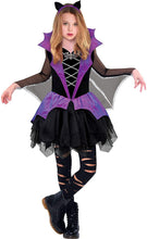 Load image into Gallery viewer, amscan Halloween Girl&#39;s Miss Battiness Costume
