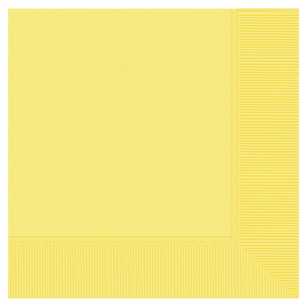 Bright Yellow Solid Paper Napkins - 20pc