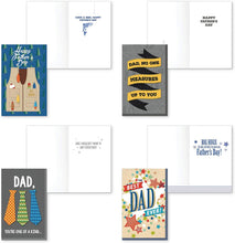 Load image into Gallery viewer, B-THERE Bundle of 8 Large 5” x 8” Handmade Father’s Day Greeting Cards Embellished
