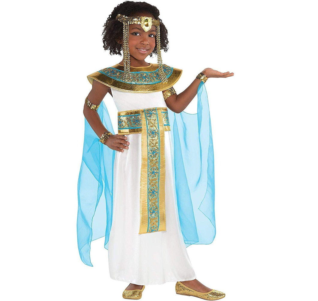 Amscan Girls Shimmer Cleopatra Costume - Small (4-6)
