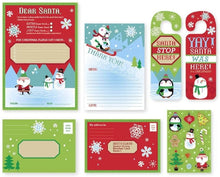 Load image into Gallery viewer, Letter to Santa Kit - for Christmas Write A Letter to Dear Santa Claus - with Envelopes, Stickers and Door Hang (1 kit)
