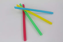 Load image into Gallery viewer, Large Milkshake Straws - Extra Wide Diameter - 40ct/Poly Bag. Cellophane Wrapped, Bright Colors Smoothie Iced Coffee Straws
