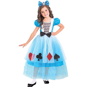 Suit Yourself Miss Wonderland Halloween Costume for Girls, Medium, with Headband