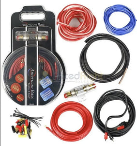 8 Gauge Amplifier Wiring Installation Amp Kit Car Audio Red Cable AB-AK8 ﻿