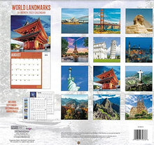 Load image into Gallery viewer, 2023 World Landmarks Full Size Calendar for Planning, Scheduling, and Organizing

