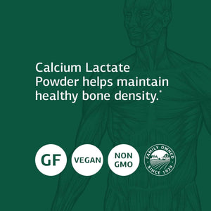 Standard Process Calcium Lactate Powder - Immune Support and Bone Strength - Bone Health and Muscle Supplement with Magnesium and Calcium - 12 Ounces