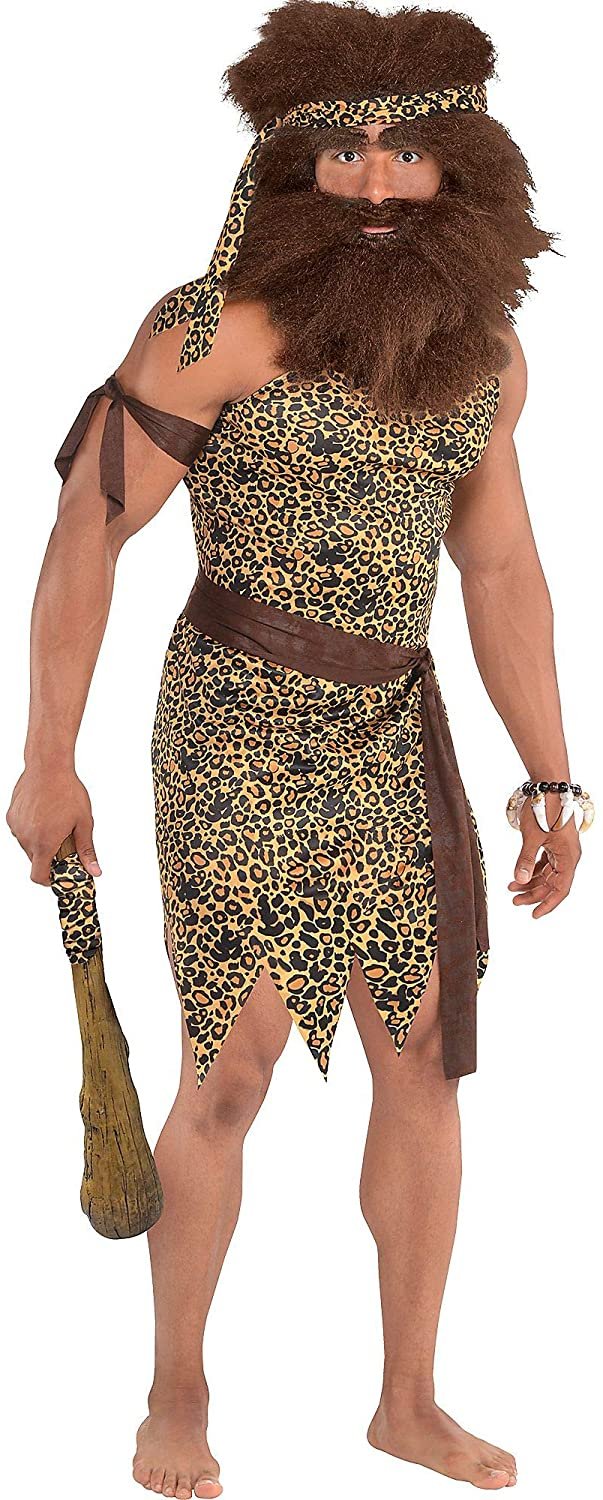 Adult Caveman Tunic Kit- Leopard Print