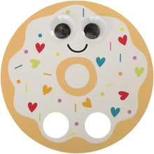 Load image into Gallery viewer, Amscan Valentine Donut Walker Cards, Party Decors, Multicolor, 4 3/4&quot; X 4 3/4&quot;, 12Ct
