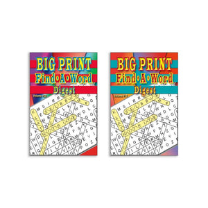Digest Word Search Books Large Print for Adults and Kids