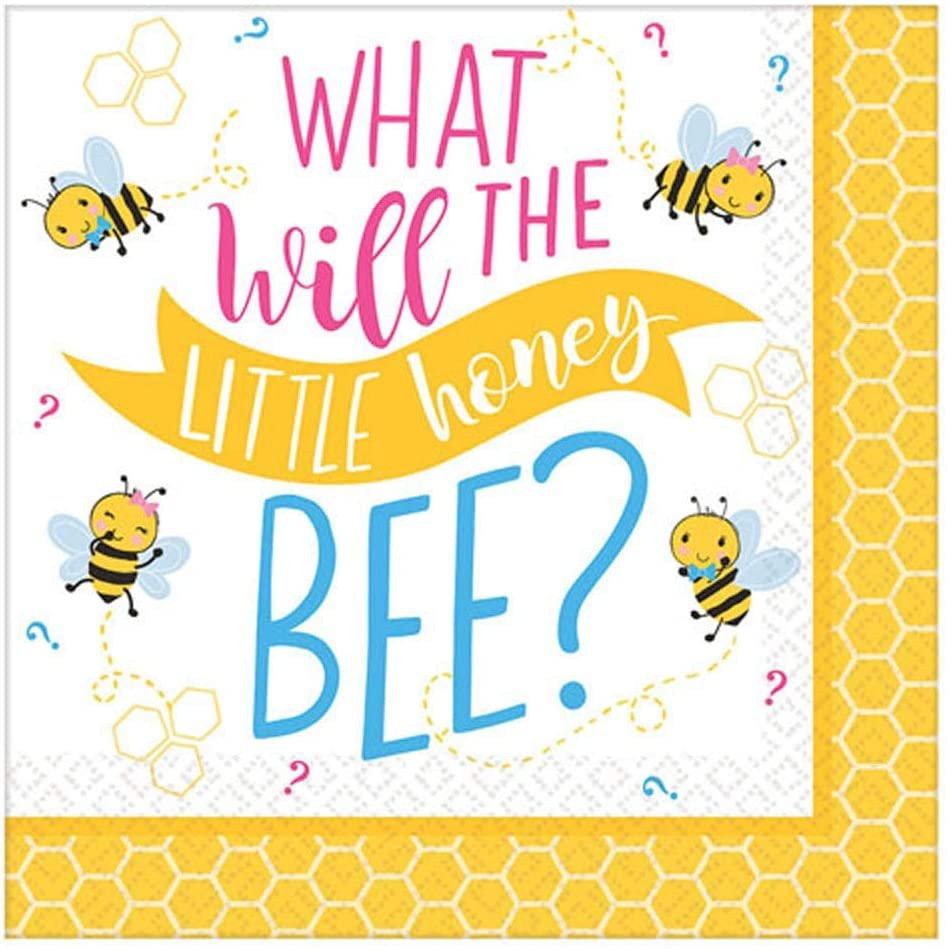 Baby Shower 'What Will it Bee?' Small Napkins (16ct)