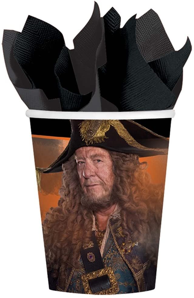 Amscan Disney Pirates Of The Caribbean Cups, 9 oz