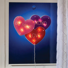 Load image into Gallery viewer, Impact 16 Lighted Valentines Day Heart - Be Mine XOXO Love Window Shimmer Decoration
