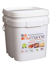 Load image into Gallery viewer, NuManna INT-NMFPGF 126 Meals, Emergency Survival Food Storage Kit, Separate Rations, in a Bucket, 25 Plus Year Shelf Life, GMO-Free &amp; Gluten Free
