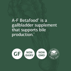 Standard Process A-F Betafood - Gluten-Free Liver Support, Cholesterol Metabolism, and Gallbladder Support Supplement with Vitamin A, Iodine, Vitamin B6-360 Tablets