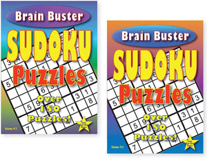 2 Pack Sudoku Puzzle Books