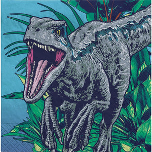 B-THERE Party Supplies Large Bundle Jurassic World Party Pack Seats 8 - Napkins, Plates, Table Cover, Cutlery, Cake Plates, and Cups - Childrens Party Supplies