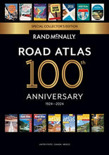 Load image into Gallery viewer, Rand McNally 2024 Road Atlas - 100th Anniversary Collector’s Edition (Rand McNally Road Atlas: United States, Canada, Mexico)
