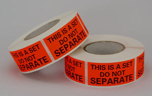 6 Rolls/3000 Labels,This is a Set Do Not Separate,Fluorescent Red FBA Packing Labels(1" x 2")