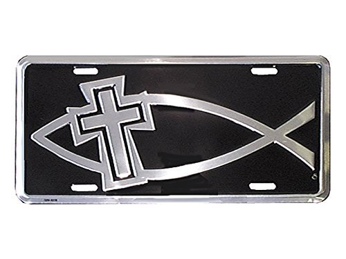 Deluxe Autotag Fish Cross Silver