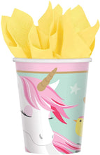 Load image into Gallery viewer, Paper Party Cups | Magical Unicorn Tableware Collection | 9 oz | 8 Pcs.
