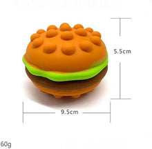 Load image into Gallery viewer, B-THERE 3D Pop It Fidget Set of 4, Silicone Push Bubble Toys, Hamburger Strawberry, Dice, Circle Stress Relief Ball, Sensory, Hand, Adult Kids, Relief, Bubbles, Educational, Poppers

